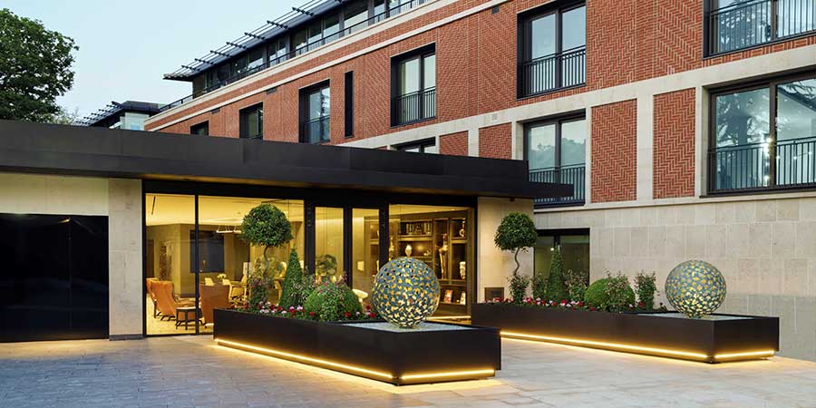 Custom Mantle sculptures at Buxmead luxury apartments