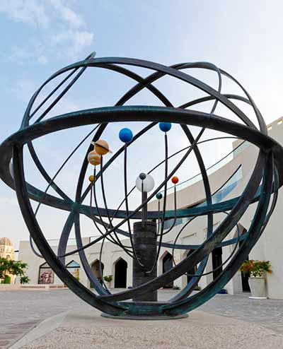 Orrery sculpture: an accurate working model of the solar system