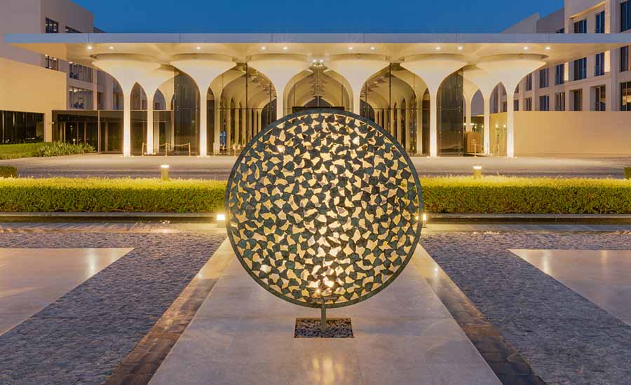 Luminous artwork for the Kempinski Hotel, Muscat