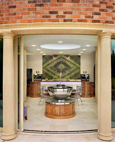 Chalice water feature making a strong design statement in the home