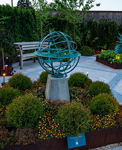 Stainless steel Torus sculpture