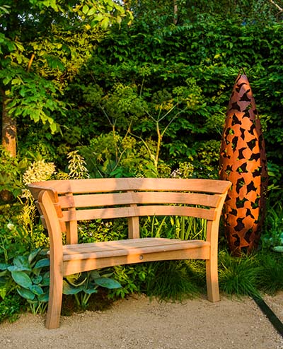 Gaze Burvill oak bench