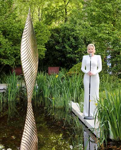Jazz singer Natalie Rushdie performs as the legendary Lady of the Lake