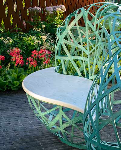 Smooth Corian seating
