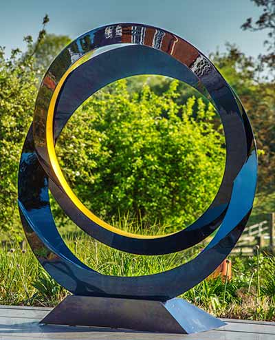 Eclipse abstract eternity sculpture