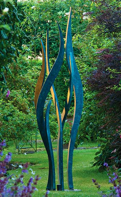 Tree Sculpture in Verdigris Bronze