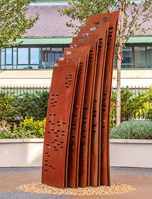Site specific art for luxury apartments, London, England