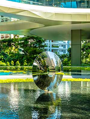 Real estate art for two luxury high rise developments, Singapore