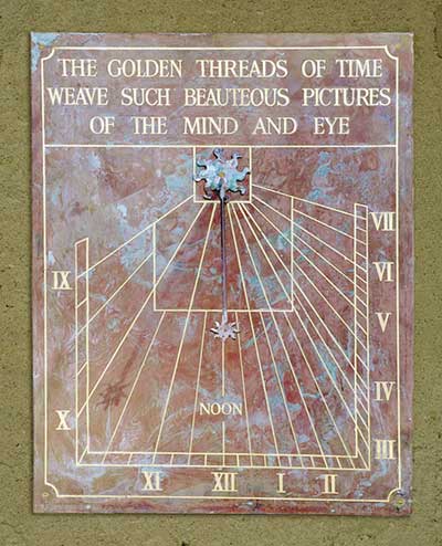 Copper usually has a verdigris patina which makes a wonderful contrast with the gold