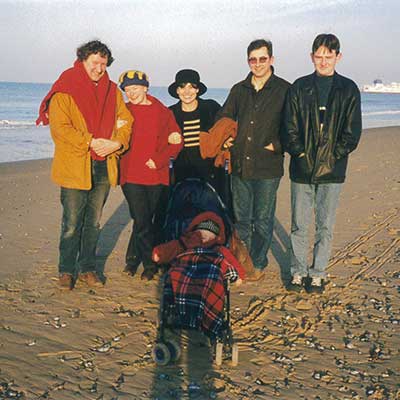 On the beach in Normandy