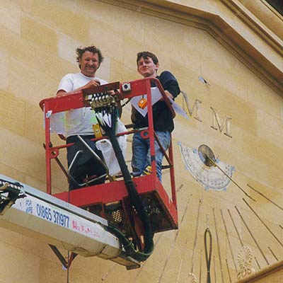 Strip Dial at Magdelen College, Oxford University