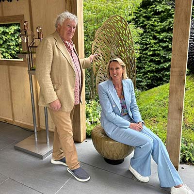 Sycamore revolving garden seat